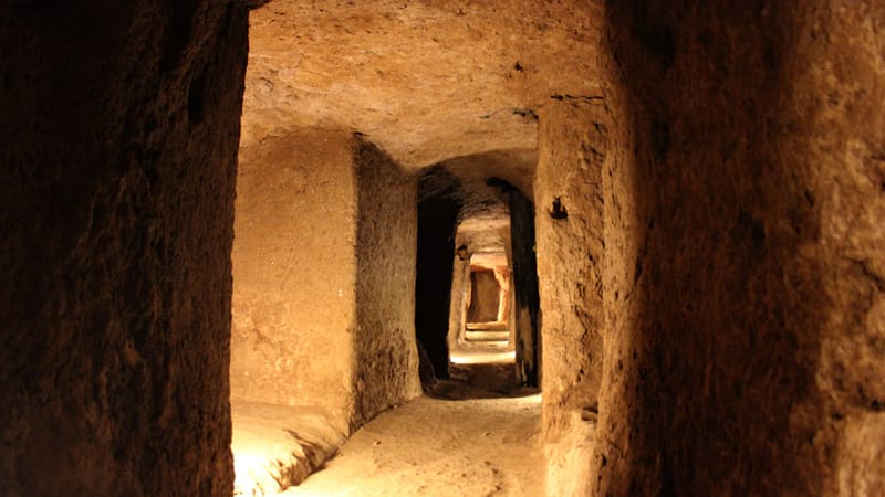 nosh abad under ground city with a lot of halls into other ancient city in near kashan